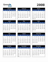 Image result for 2008 Calendar Printable PDF