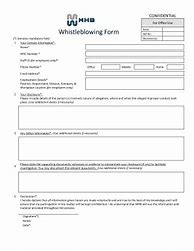 Image result for Whistleblower Form Samples