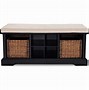 Image result for Black Entryway Storage Bench