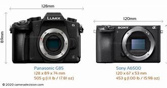 Image result for G85 Camera vs Sony 6500 Size