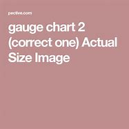 Image result for Actual Gauge Size Chart