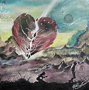 Image result for Ink Painting Broken Heart