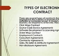 Image result for Types of E Contract