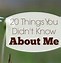 Image result for You Didn't Know Me