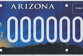 Image result for Arizona License Plate 77