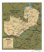 Image result for Zambia Road Map