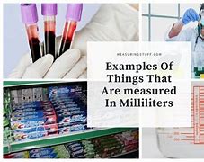 Image result for Things That Are Measured in Milliliters