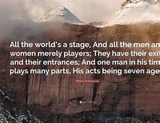 Image result for All the World's a Stage Shakespeare