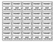 Image result for Double Raffle Tickets Blank