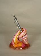 Image result for Hand Blown Glass Pen Holder