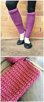 Image result for Beginner Crochet Leg Warmer Pattern