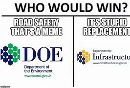 Image result for Doe Road Safety Meme