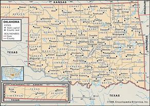 Image result for Oklahoma Political Map