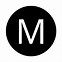 Image result for m emoji black and white