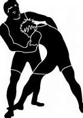 Image result for Wrestling Pose Clip Art Black and White