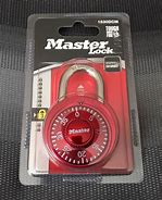 Image result for Master Combination Lock with Key On Back
