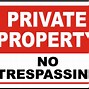 Image result for Fence Post No Trespassing Signs