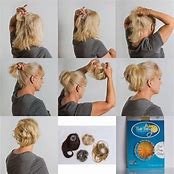 Image result for How to Do a Bun with Hairpiece