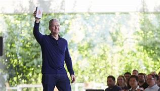 Image result for Tim Cook Holding iPhone
