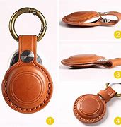 Image result for Genuine Leather Air Tag Holder