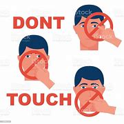 Image result for Don't Touch Eyes Nose/Mouth