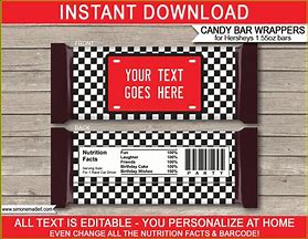 Image result for Candy Bar Wrapper Template for Word