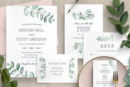 Image result for Eucalyptus Green Wedding Invitations