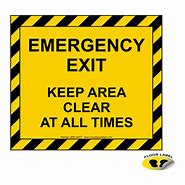 Image result for Emergency Exit ADA Sign