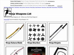 Image result for Ninja Weapons and Names