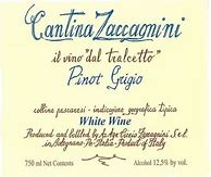 Image result for Cantina Zaccagnini Pinot Grigio Vino dal Tralcetto Colline Pescaresi