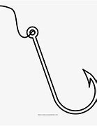 Image result for Outline Drawing of a Fish Hook