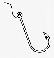 Image result for Small Fish Hook Outline