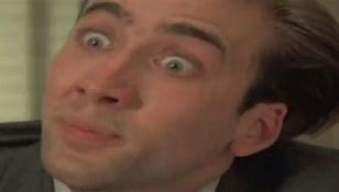 Image result for Nicolas Cage Funny Face