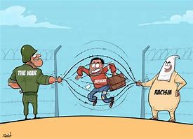 Image result for Refugee Camp Cartoon
