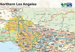 Image result for North Los Angeles Map