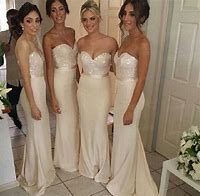 Image result for Velvet Champagne Bridesmaid Dresses