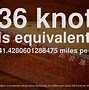 Image result for Miles per Hour to Knots Chart