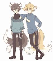 Image result for Anime Boy with Fox Ears and Tail