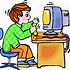 Image result for Children On Computers Clip Art