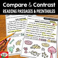 Image result for Reading Material for Compare and Contrast