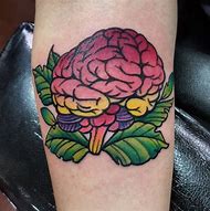 Image result for Human Brain Tattoo Drawing
