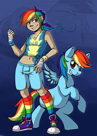 Image result for My Little Pony Rainbow Dash Human