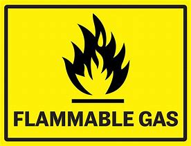Image result for Flammable Gas Sign