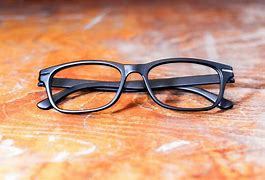 Image result for Black Plastic Frame Glasses
