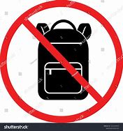 Image result for No Backpack Sign Ai