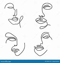 Image result for Abstract One Line Face Drawing