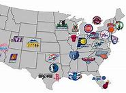 Image result for NBA Cities Map
