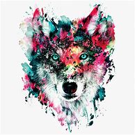 Image result for Loose Watercolor Pastel Wolf