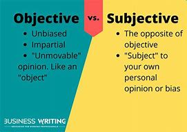 Image result for Objective or Subjective