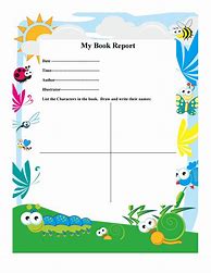 Image result for Book Report Cover Page Template
